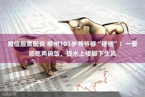 微信股票配资 柳州103岁爷爷够“硬核”！一餐能吃两碗饭，提水上楼脚下生风